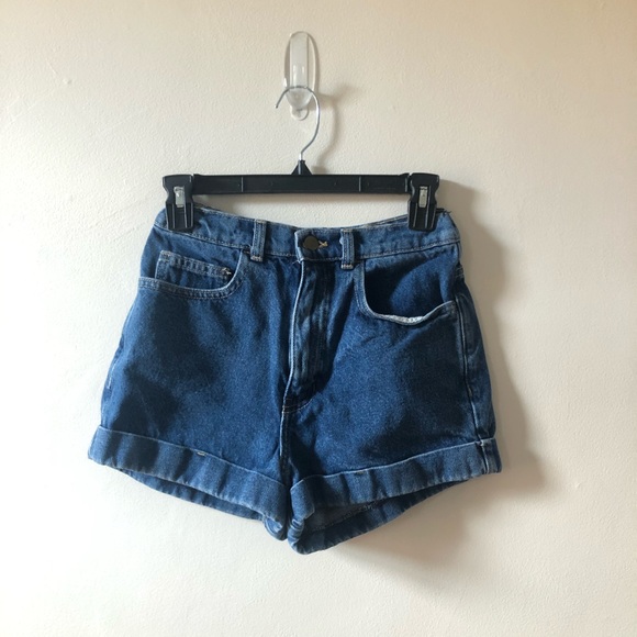 American Apparel Pants - American Apparel High Waisted Denim Shorts